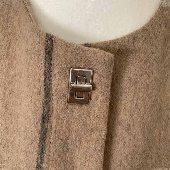 ZARA BASIC |  Beautiful Beige Plaid Blazer Coat - Picture 3 of 8